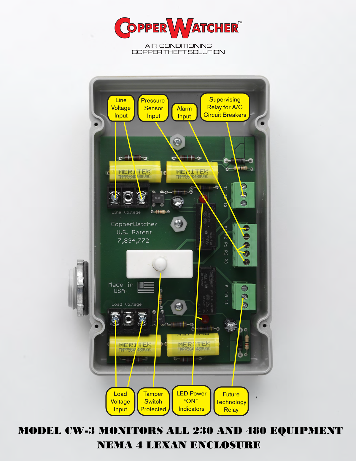 CW-3 – Internal Wiring Terminal Locations